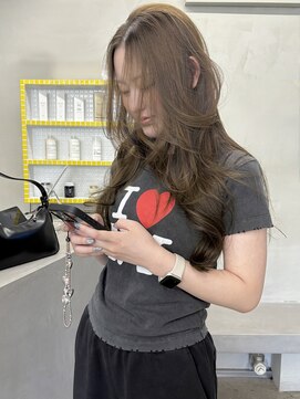 キーチェ 梅田中崎町(keych) レイヤーカット/ミディアム/カラー/縮毛矯正/大阪梅田/中崎町