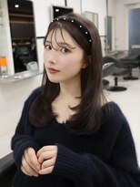 ベレーザシェルト(Beleza scelto)&nbsp;17433黒髪バタフライカットヨシンモリグレーブラウンリタッチ