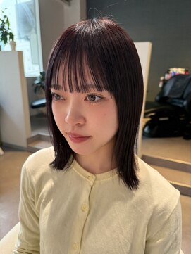 アム(amu) ラベンダーカラー/ラベンダーグレージュ/前髪カット