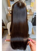 ヘアリゾート粋 ウナム 新宿東口店(enam) 髪質改善/ストレートロング/ダークブラウン
