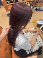 ユニ バイ マグ 長野店(Uni.by Mag)&nbsp;"ピンクカラー" 透明感ブリーチなしピンク