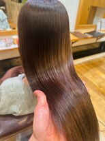 テラスヘア 三条(TERRACEhair) 髪質改善縮毛矯正×春色カラーでやわらかツヤ髪に