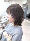 くびれボブダークグレージュ顔周りカット髪質改善20代～50代