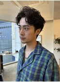 春のメンズニュアンスパーマ