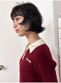 ボブパーマ　ニュアンスボブ　韓国風　レイヤーボブ