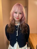 カシェル(cashel kishaba)&nbsp;『ルーツカラー　デザインカラー　ピンク×ブラウン』