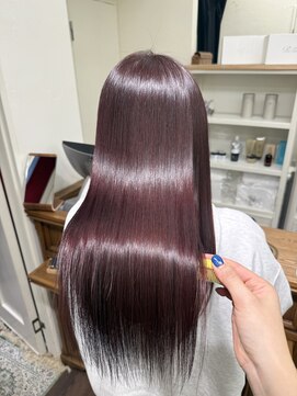ジーテ 渋谷(gite) カシスチェリー×ピチキュア「渋谷/髪質改善/縮毛矯正」