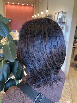 ブランシェ ヘアデザイン(BLANCHE hair design) オーガニックカラー☆パープルピンク