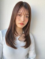 カバーヘア ブリス 川口(COVER HAIR bliss)&nbsp;ワンホンレイヤー韓国ハッシュ/ココアベージュ春カラーp川口
