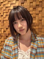 フォークロア 本店(Folk Lore) びっくりするくらいの前下がりボブ