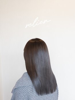 ルリエ(relier)の写真/ずっと触れていたい艶髪へ!毛先までなめらかな極上の指通りストレート♪【奈良・大和郡山・髪質改善】