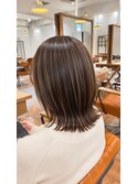 白髪ぼかしハイライト＋カット +髪質改善トリートメント