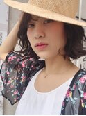 ボブ/透明感/グレージュ【大成志織】