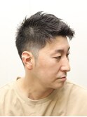 30代40代/ビジネス/刈り上げ/アップバング/爽やか/黒髪/理容室