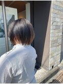 丸っこショートボブ
