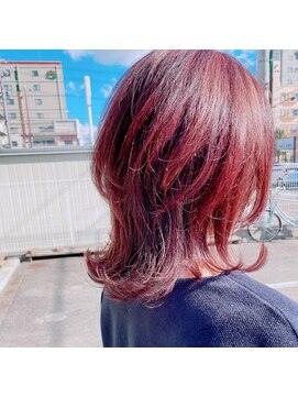 ジレ(giLet) ミディアムウルフ × レッドブラウン