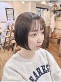 あごラインボブ/ナチュラルボブ/柔らかいボブ/透明感
