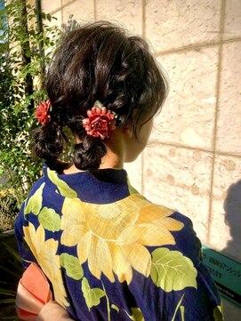 クララデアンシュシュ クララ店(Kurara de UN CHOU-CHOU) 浴衣ヘアアレンジ