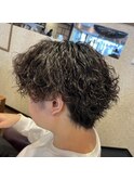 波巻きパーマ