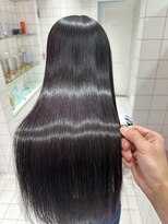 ロンドルーチェ 心斎橋(Lond luce)&nbsp;ダークアッシュ/ミディアムレイヤーカット［髪質改善/縮毛矯正］