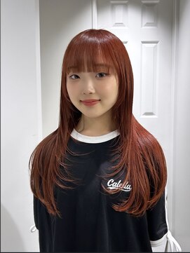 ゼスト 八王子店(ZEST) オレンジブラウン×レイヤーカット