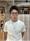 スパイキーショートピンパーマ