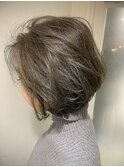 《New-Line 代表YUTAKA》フェアリーグレージュミニボブ 髪質改善