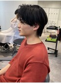 センターパート ニュアンスパーマ メンズミディアム MOMO