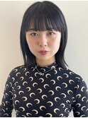 髪質改善 ストレート 縮毛矯正 ボブ ショート ワイドバング