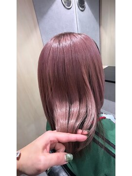 ウル バイ ドット(ulu by dot.) 【仁藤】髪質改善カラー/ピンクベージュ[町田駅/髪質改善]