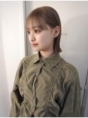 ケアブリーチハイトーングレージュカラーボブカット