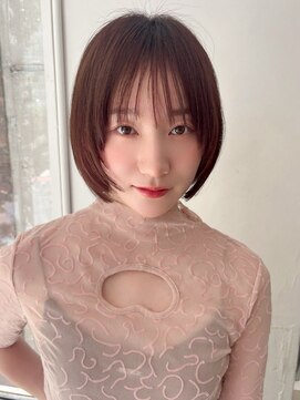 ハニー 町田(HONEY) レイヤーボブ/フェイスレイヤー/ミニボブ/小顔レイヤー/ピンク2