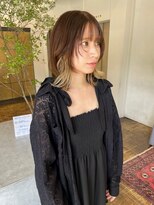 ヘアーアイスカルテット(HAIR ICI QUARTET) 大人可愛い◎イヤリングカラー×くびれボブ