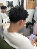 MEN'SHAIRウルフカルマパーマメンズショートイージーパーマ