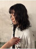 kaon　　ミディアムパーマ　顔まわりレイヤー