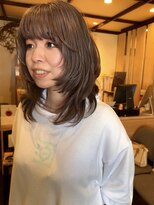 フランジェッタヘアー(Frangetta hair)&nbsp;ラベンダーベージュ×レイヤーカット♪担当川合