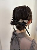 お呼ばれヘアセット「ツインアレンジ」@田島（2026/03）