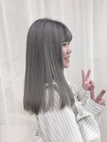 キセイ イオンモール新利府北館店(KISEI) 【ブリーチ】大人かわいいシルバーグレイ10代20代30代40代