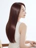 【艶ツヤ髪で-5歳の印象☆】カット+サラツヤ縮毛矯正+Tr　￥23100⇒
