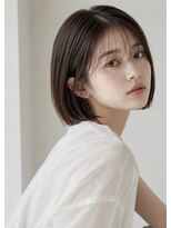ラベストオイケ(LOVEST OIKE)&nbsp;【LOVESTOIKE】透け感ダークグレージュの王道ミニボブ