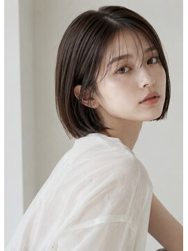 ラベストオイケ(LOVEST OIKE) 【LOVESTOIKE】透け感ダークグレージュの王道ミニボブ