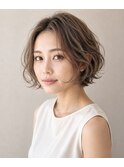 ゆるふわパーマ/夏スタイル/大人可愛い/レイヤー/ショートボブ