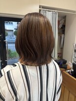 リリーエココル(LILY et cocoru)&nbsp;オレンジ味ブラウン×レイヤーボブ