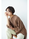 大人女性ハンサムくびれショートボブ/前髪なし◎30代40代50代