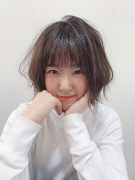 スイート ヘアデザイン(Suite HAIR DESIGN) 王道で可愛い♪アッシュベージュハイライト×切りっぱボブ