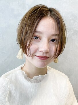 アイティー バイ アルバム 浦和店(IT by ALBUM) タイトストレート_エアリーミディショートパーマ_58084