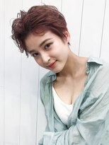 アイティー バイ アルバム 中野店(IT by ALBUM)&nbsp;アップバング_カーキグレージュマッシュショート_88022