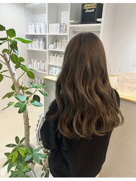 エンリッチヘア(enrich hair) ハイライト×ブルーアッシュ ロングレイヤー