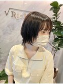 黒髮ショートウルフ