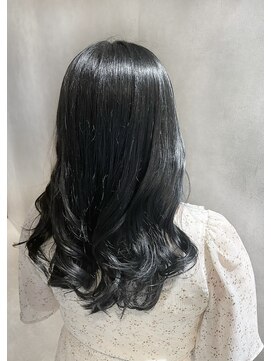 アイディール(:ideal) 20代30代40代☆ブルーブラック☆艶と透明感☆